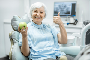 older lady satisfied with her care